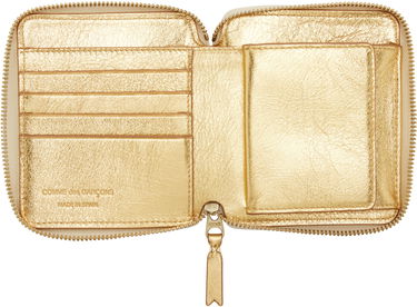 Tegnebog Comme des Garçons Silver Leather Wallet Metalisk | SA2100G, 2