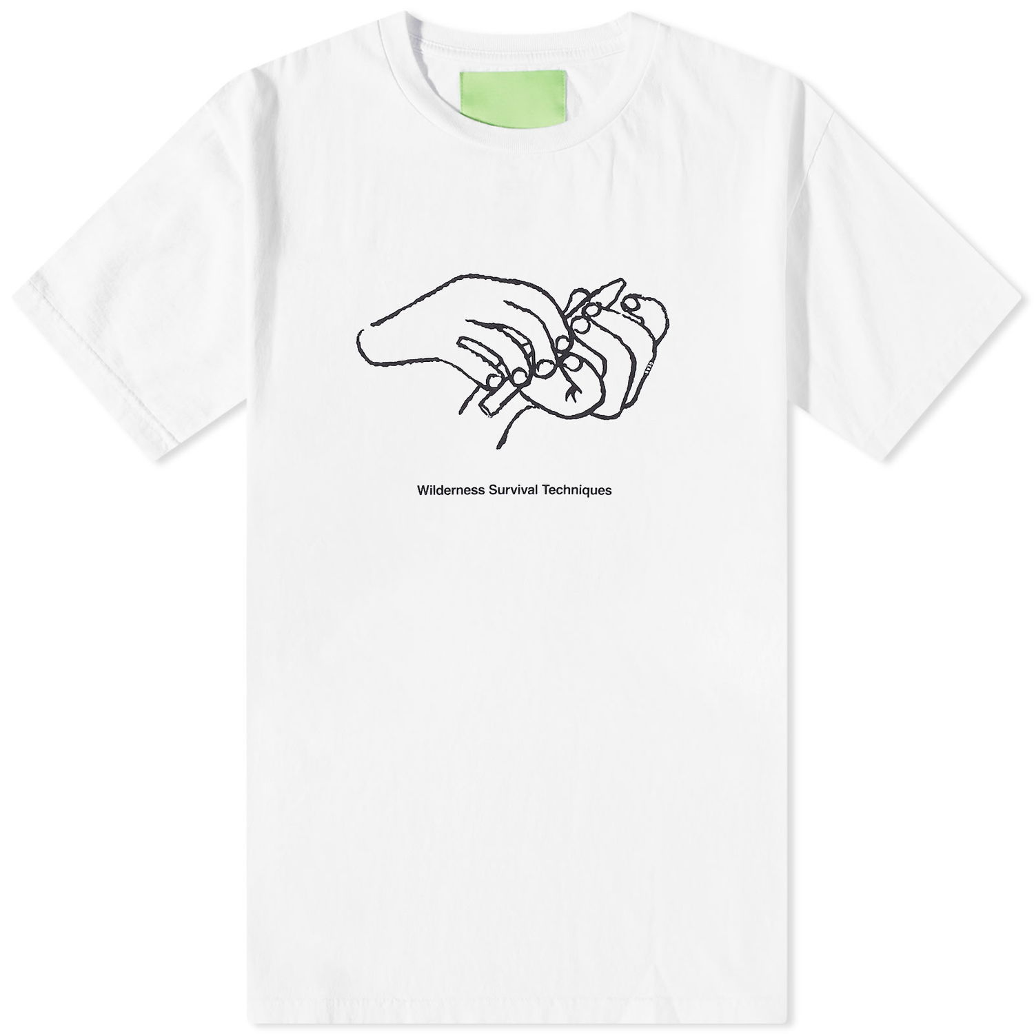 T-shirt Mister Green Survival Tee Hvid | MG-SURV-TEE-WHT, 0