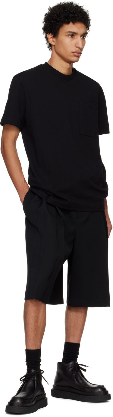 T-shirt Jil Sander Jil Sander Logo Flag Pocket T-Shirt Sort | J22GC0197_J20256, 3