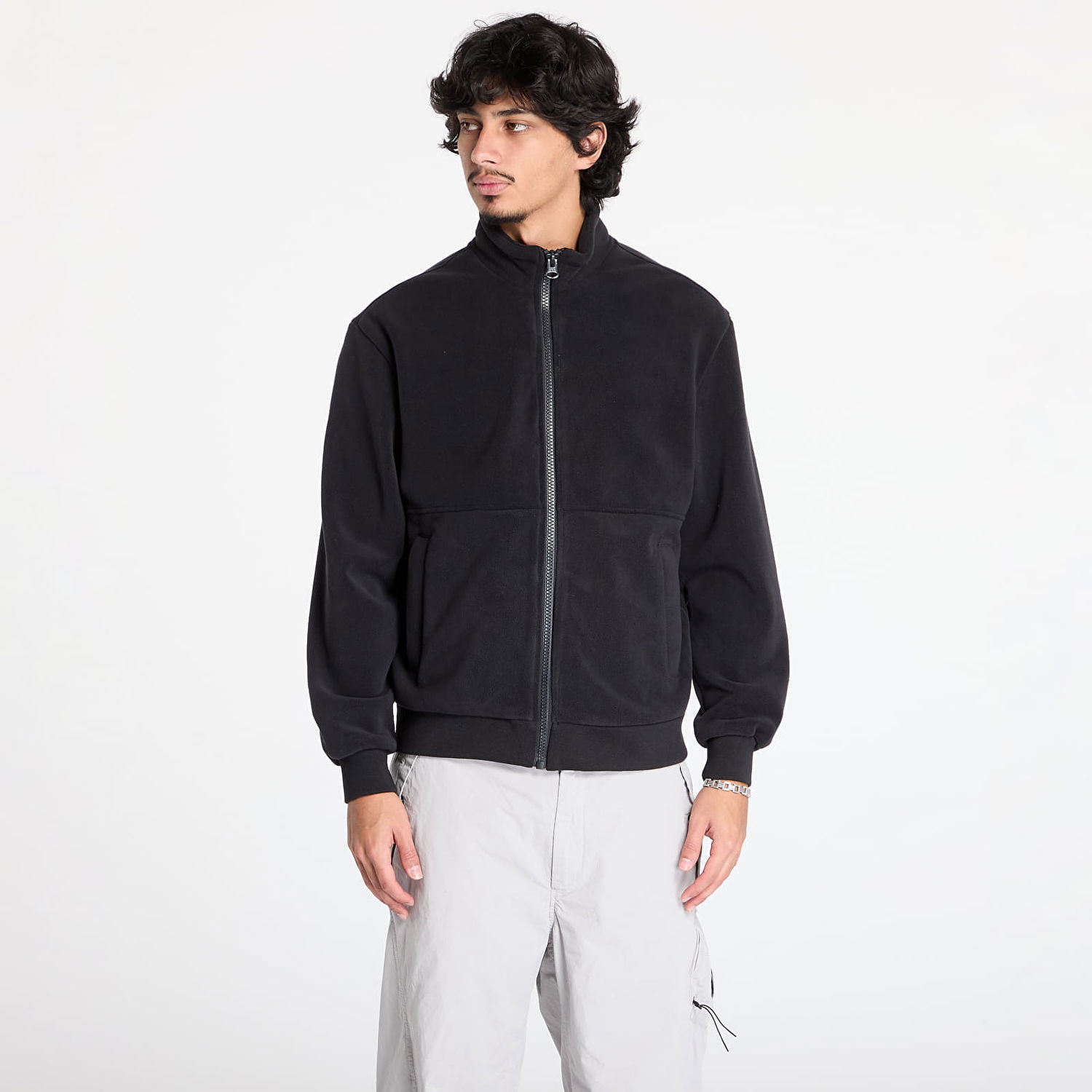 Jakke Urban Classics Polar Fleece Jacket Sort | TB7016-00825, 0