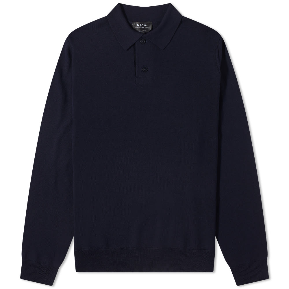 Polo skjorte A.P.C. Jerry Polo Knit Mørkeblå | WVAWM-H23593-IAK, 0