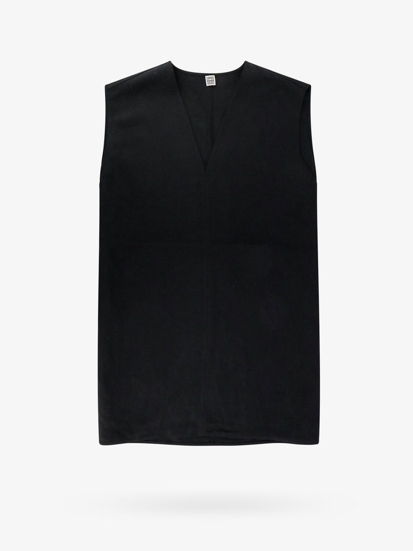 Tanktop TOTEME Black Sleeveless Blouse Sort | 242WRT1462FB0159001