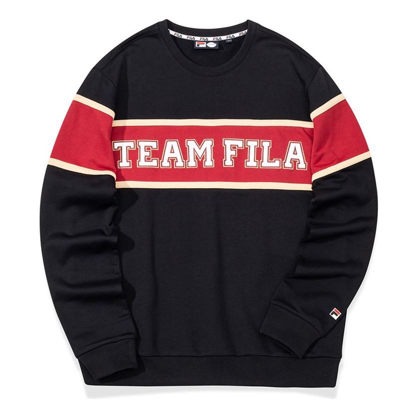 Sweatshirt FILA Fusion Splicing Sports Pullover Sort | T11M032214F-BK, 0