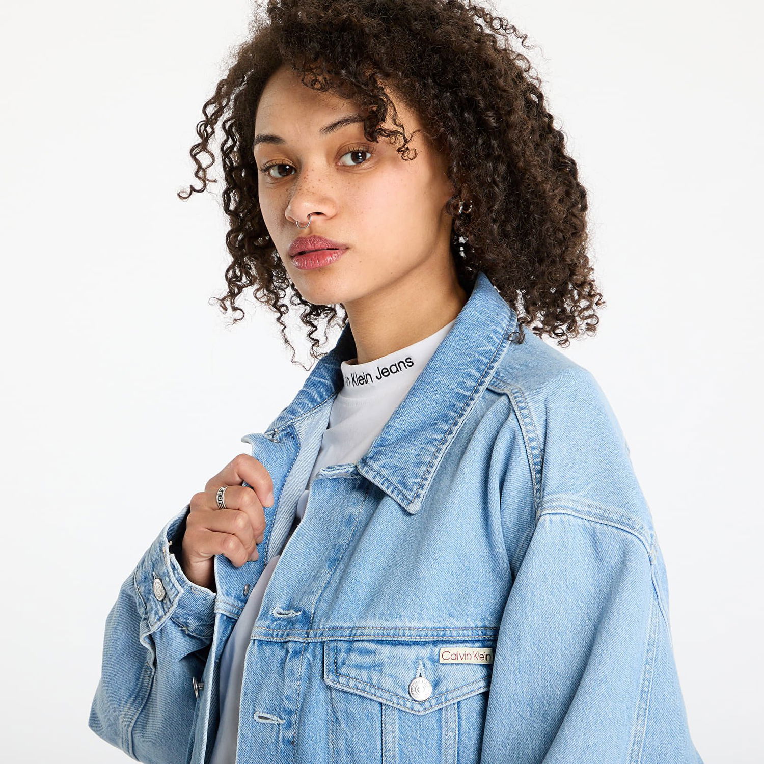 Jakke CALVIN KLEIN Calvin Klein Jeans Boxy Denim Jacket Blå | J20J224548 1A4, 1