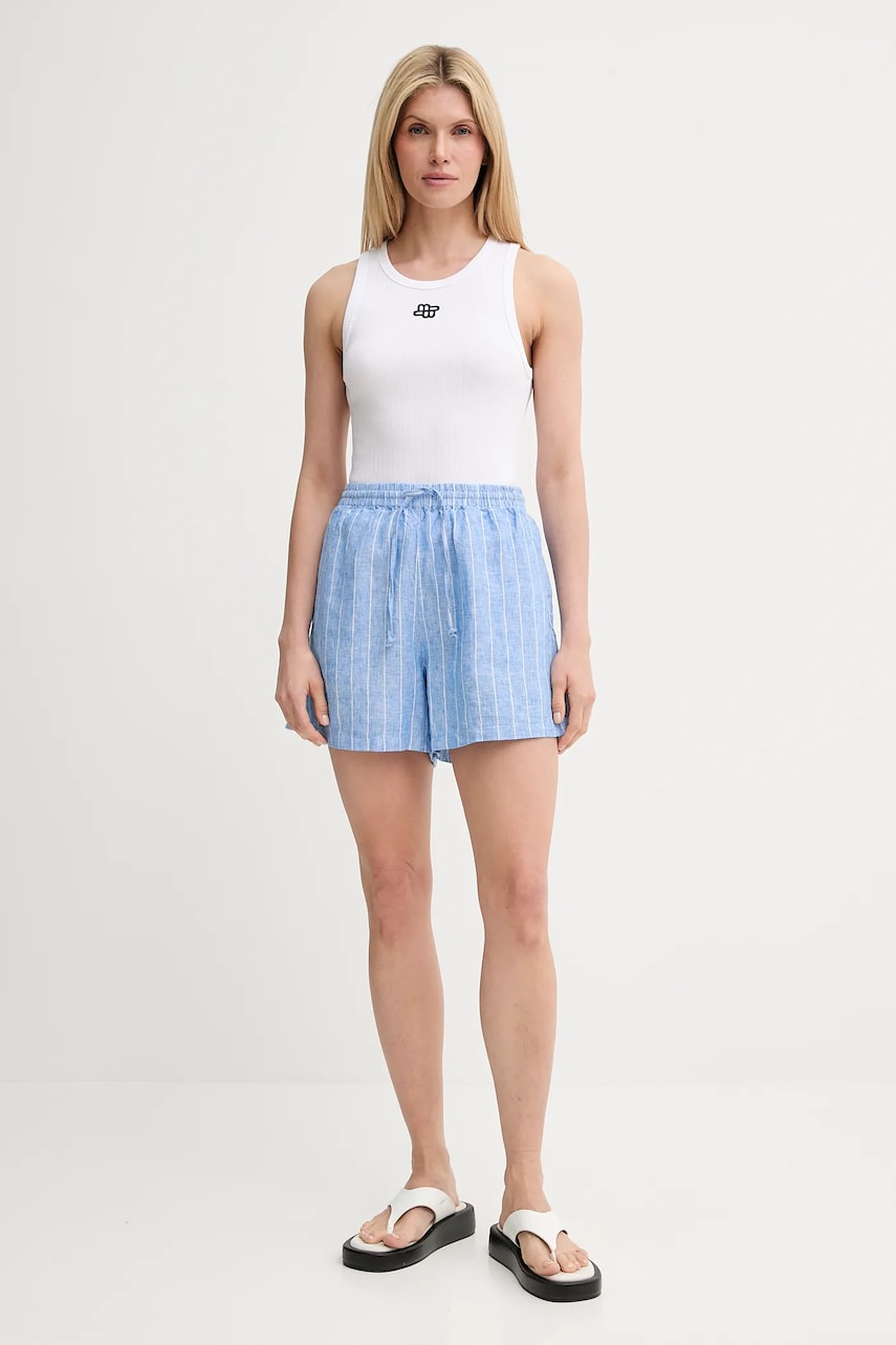 Shorts Samsoe Samsoe Samsoe Samsoe MAREN High Waist Shorts Blå | F23900001, 1