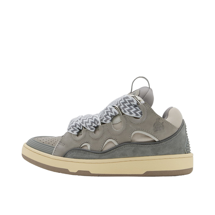 Sneakers og sko LANVIN Leather Curb "Gray" Grå | FM-SKRK11-DRAG-A20