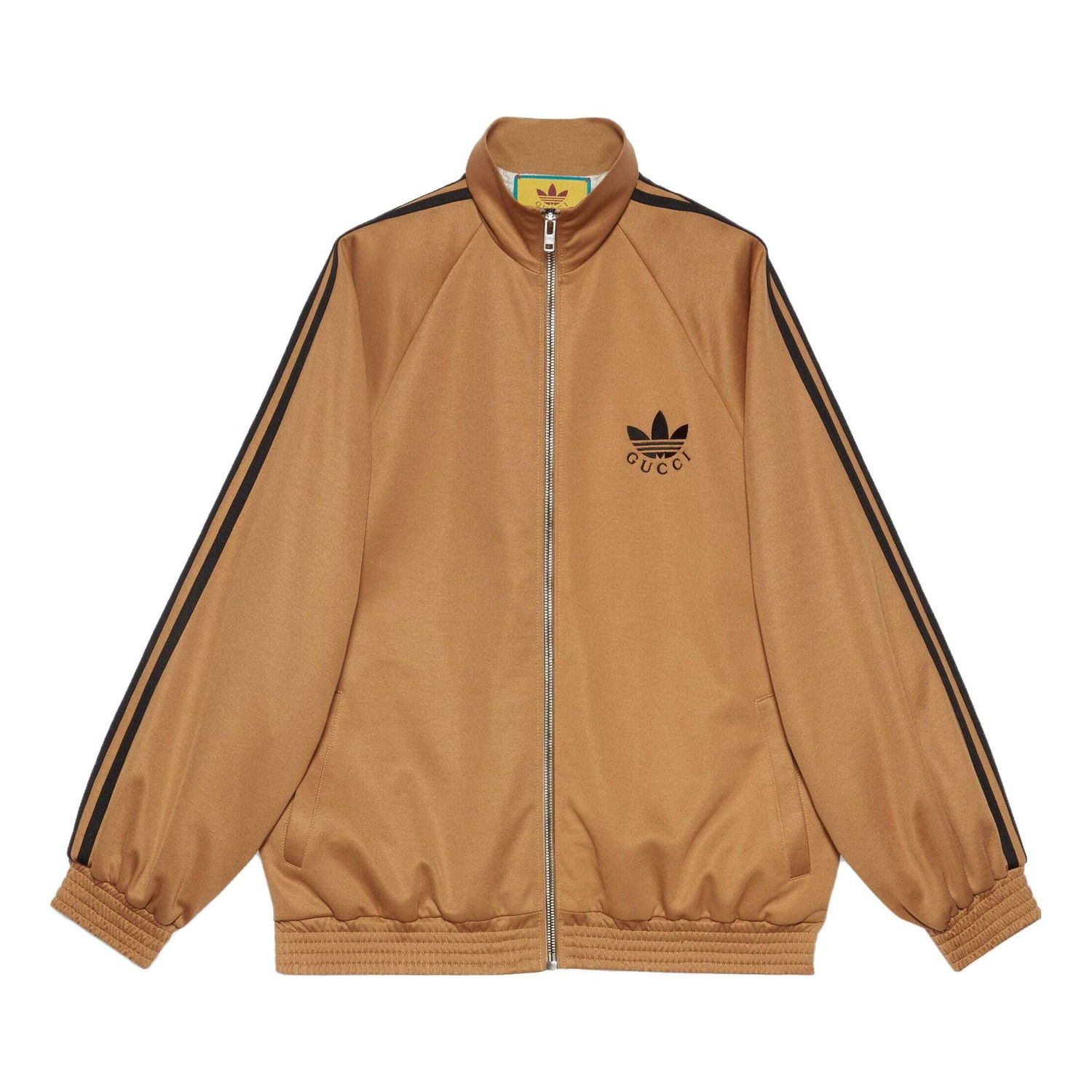 Jakke Gucci Gucci x adidas Cotton Jersey Zip Jacket Brun | 712952-XJEGU-2177, 0