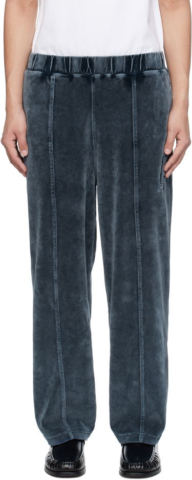 Joggingbukser AAPE by A Bathing Ape AAPE by A Bathing Ape Injection Velour Sweatpants Blå | AAPPTMC623XXNNYL, 0