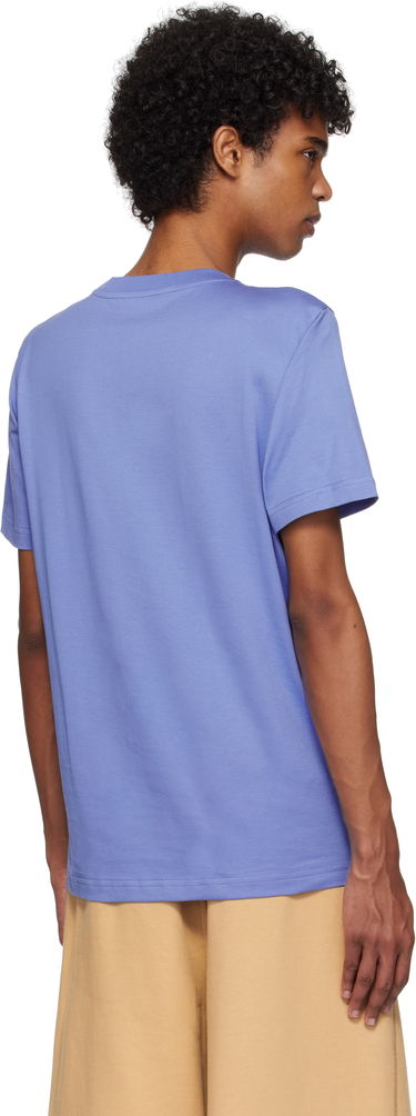 T-shirt Marni Marni Logo Patch T-Shirt Lilla | HUMU0198X0 UTC446, 2