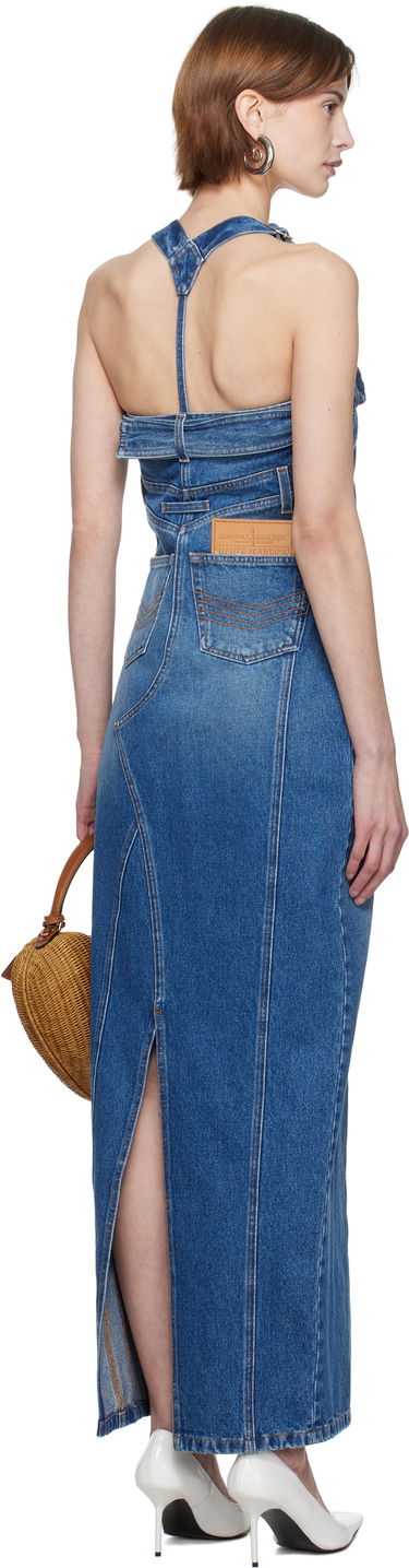 Kjole Jean Paul Gaultier Jean Paul Gaultier 'The Overall' Denim Maxi Dress Blå | 25/33-F-RO303-D013-57, 2