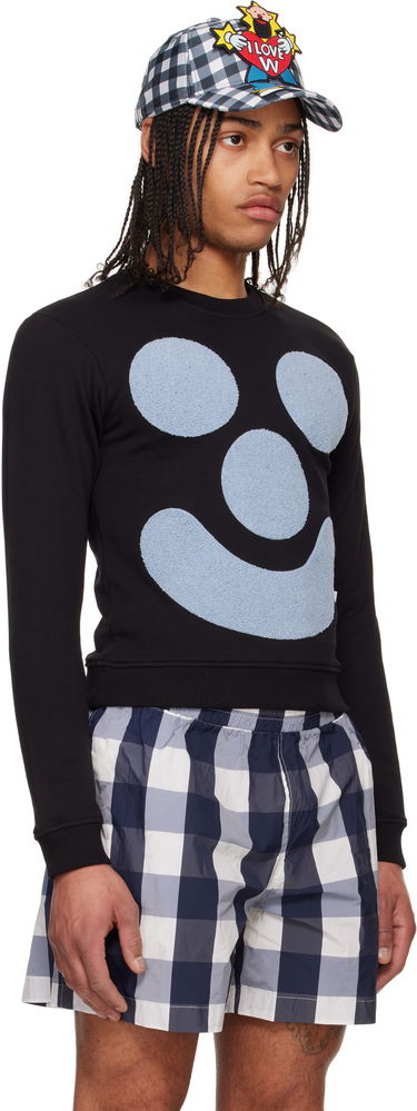 Sweatshirt Walter Van Beirendonck Walter Van Beirendonck Smile Sweatshirt Sort | 8008, 1