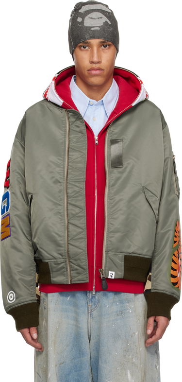 Bomberjakke BAPE BAPE Shark MA-1 Bomber Jacket Grøn | 001HJK701003M, 0