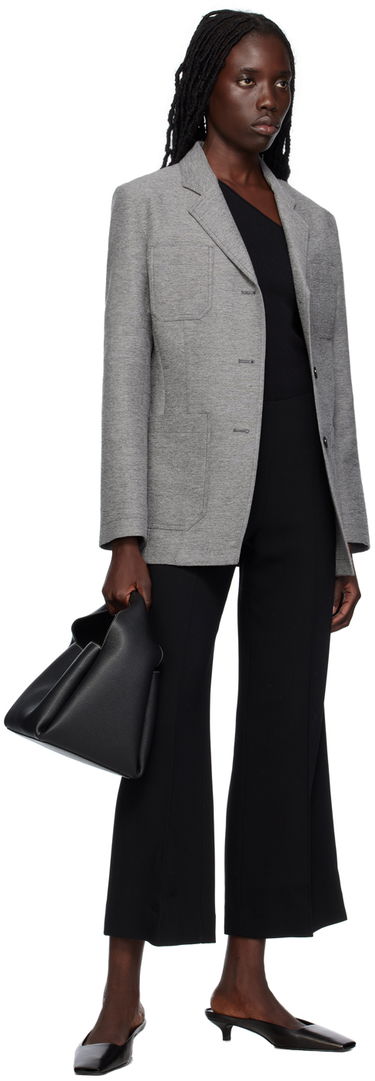 Jakke TOTEME Notched Lapel Pocket Blazer Grå | 233-3011-278, 3