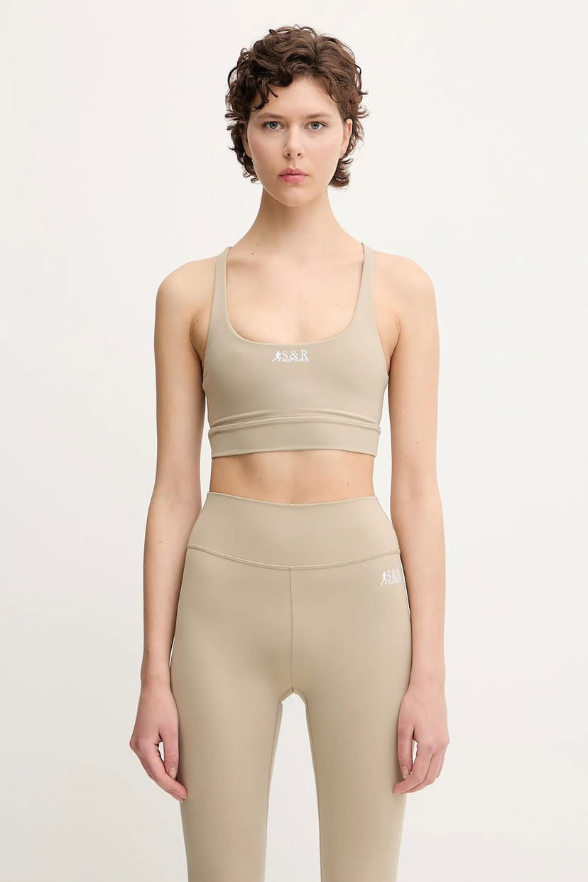 Bh Sporty & Rich Sporty & Rich Sr Runner Active Bra Beige | TO087622139GY15