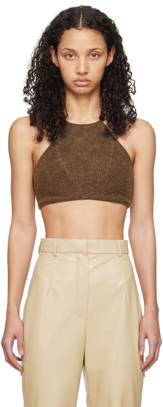 Tanktop Nanushka Sarda Camisole Top Beige | NW24RSTP03078