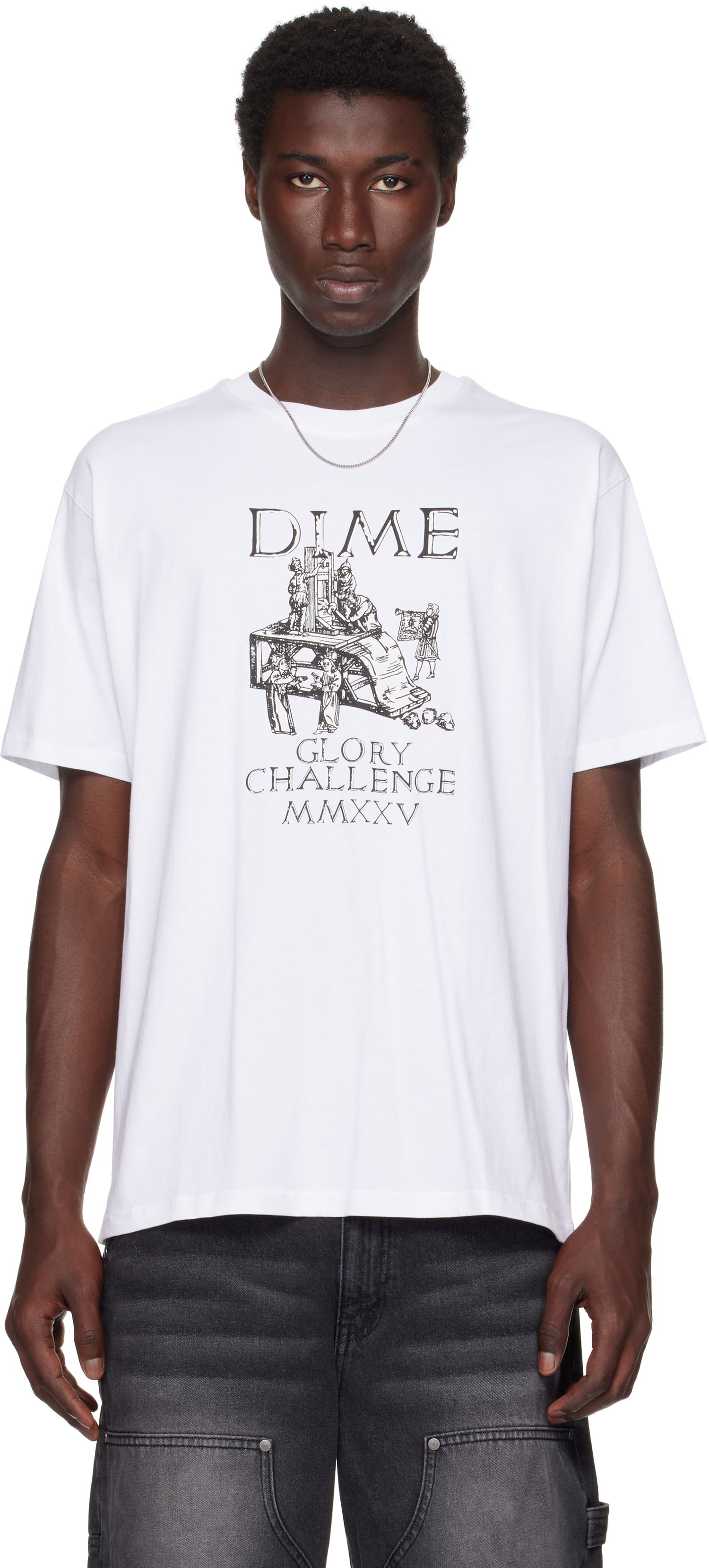 T-shirt Dime Dime Glorious Graphic T-Shirt Hvid | DIMESU2561WHT, 0