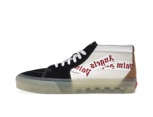 Skateboarding Vans Vault Sk8-Mid LX Palm Angels Black White Beige Hvid | VN0A7TNHF78C