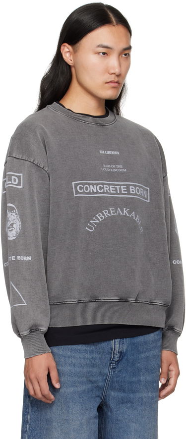 Sweatshirt Han Kjøbenhavn Han Kjobenhavn Graphic Printed Crewneck Sweatshirt Grå | M-134728, 1