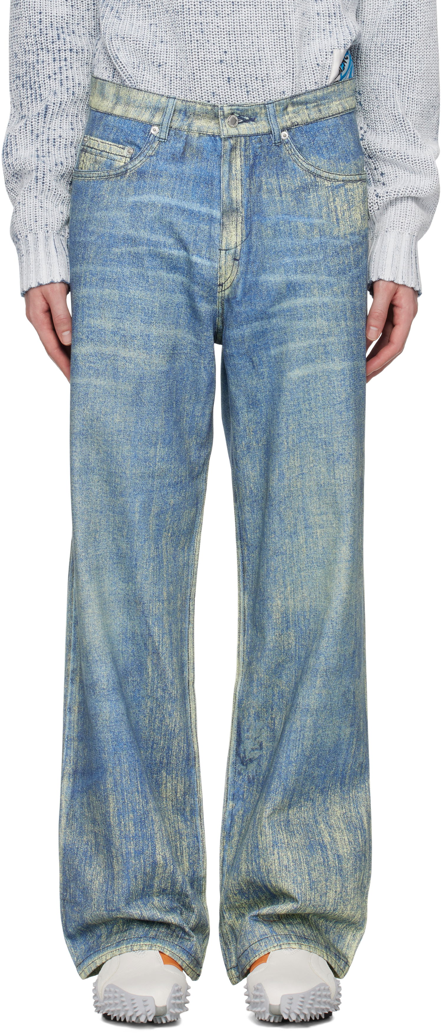 Jeans Camper Camperlab Paint Print Jeans Blå | AU00022-002, 0