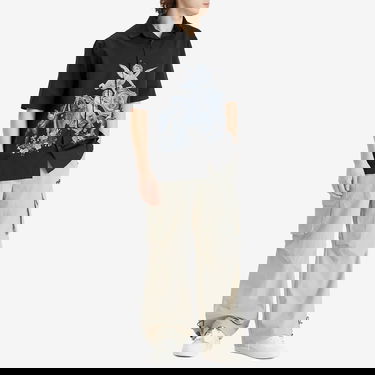 Skjorte Off-White Off-White Putti Poplin Bowling Shirt Sort | OMGG013S25FAB0031001, 4