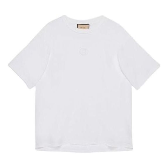 T-shirt Gucci Jersey T-Shirt Hvid | 774580-XJGA9-9692