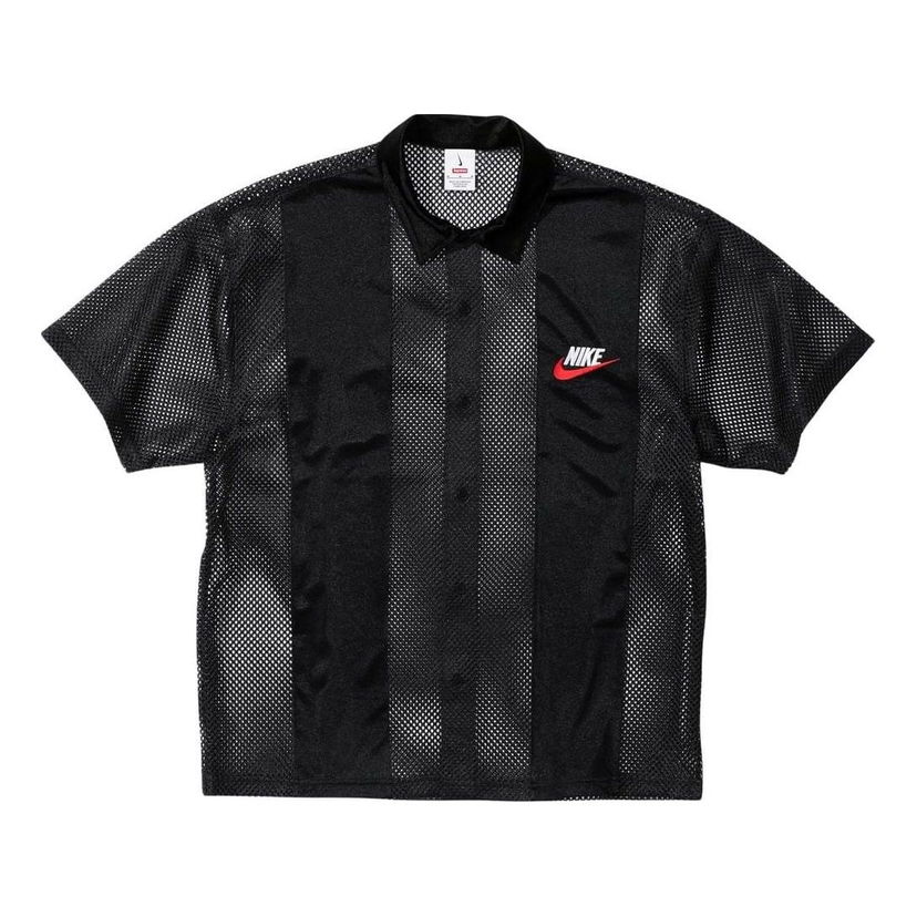 Skjorte Supreme Mesh Short Sleeve Shirt Sort | SUP-SS24-166