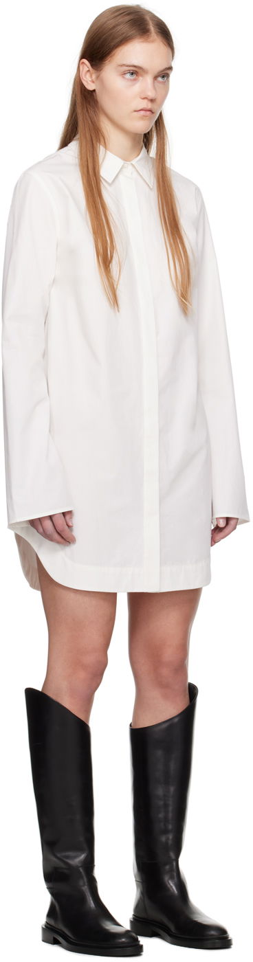 Kjole Loulou de Saison Loulou de Saison Eknath Mini Shirt Dress Hvid | EKNATH, 1
