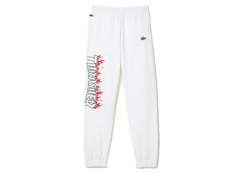 Joggingbukser Lacoste Thrasher x Oversized Track Pants Hvid | XH7102L-001