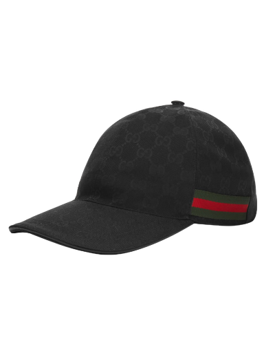Kasket Gucci Gg Jaquard Baseball Cap Sort | 200035-KQWBG-1060