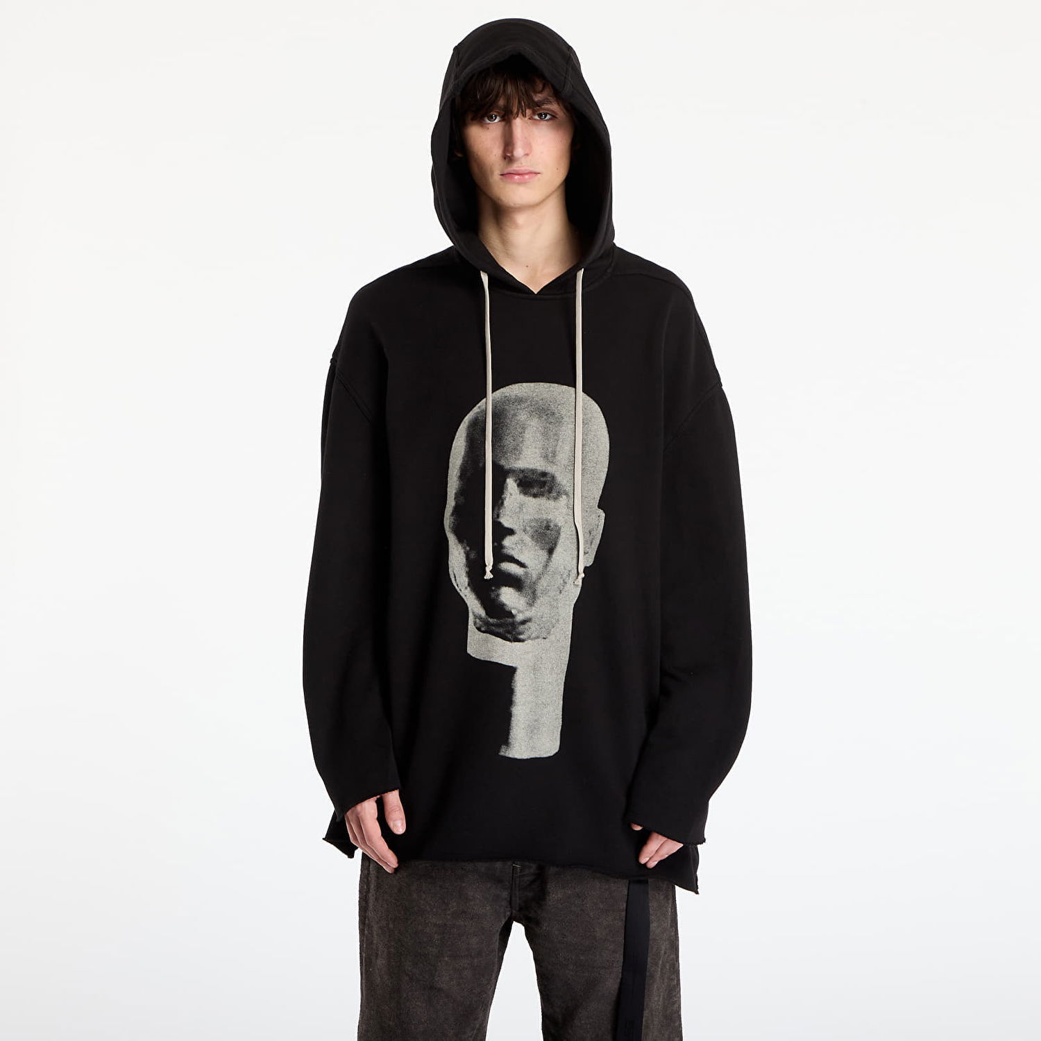 Sweatshirt Rick Owens Rick Owens DRKSHDW Peter Graphic Hoodie Sort | DU02E7280 FEP1P 0908, 0