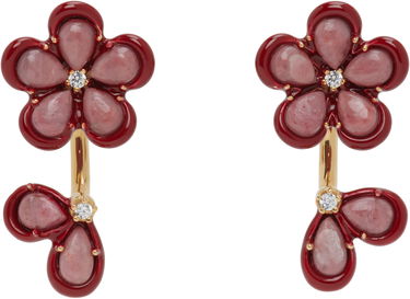 Øreringe Bottega Veneta Bottega Veneta Flower Drop Earrings Rød | 804878 V53E1, 0