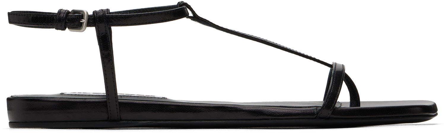 Sneakers og sko Jil Sander Jil Sander Square Toe Sandals Sort | J15WP0169_P8389, 0