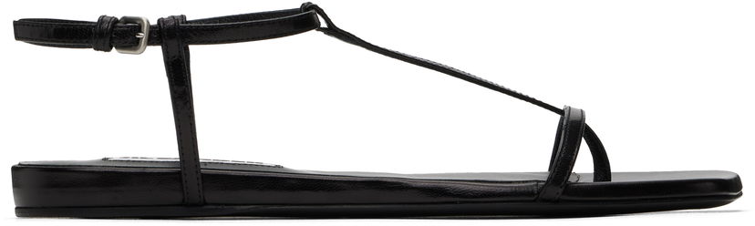 Sneakers og sko Jil Sander Jil Sander Square Toe Sandals Sort | J15WP0169_P8389