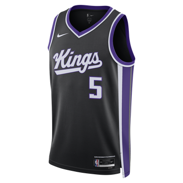 Jersey Nike Dri-FIT NBA De'Aaron Fox Sacramento Kings Icon Edition 2023/24 Swingman Jersey Sort | DX8621-010, 2