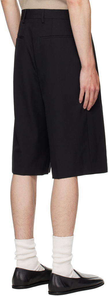 Shorts Dries Van Noten Dries Van Noten Wool Pleated Shorts Sort | 252-020935-2057, 2