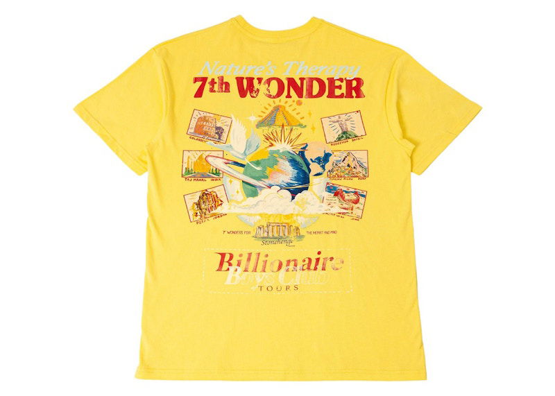 T-shirt BILLIONAIRE BOYS CLUB Billionaire Boys Club 7th Wonder Graphic T-Shirt Gul | 8412204YEL