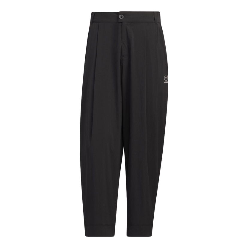 Bukser adidas Originals Pleated Cropped Pants Sort | IK3437