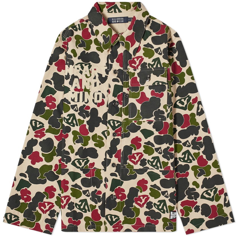 Jakke BILLIONAIRE BOYS CLUB Duck Camo Overshirt Grøn | B23423-MLT