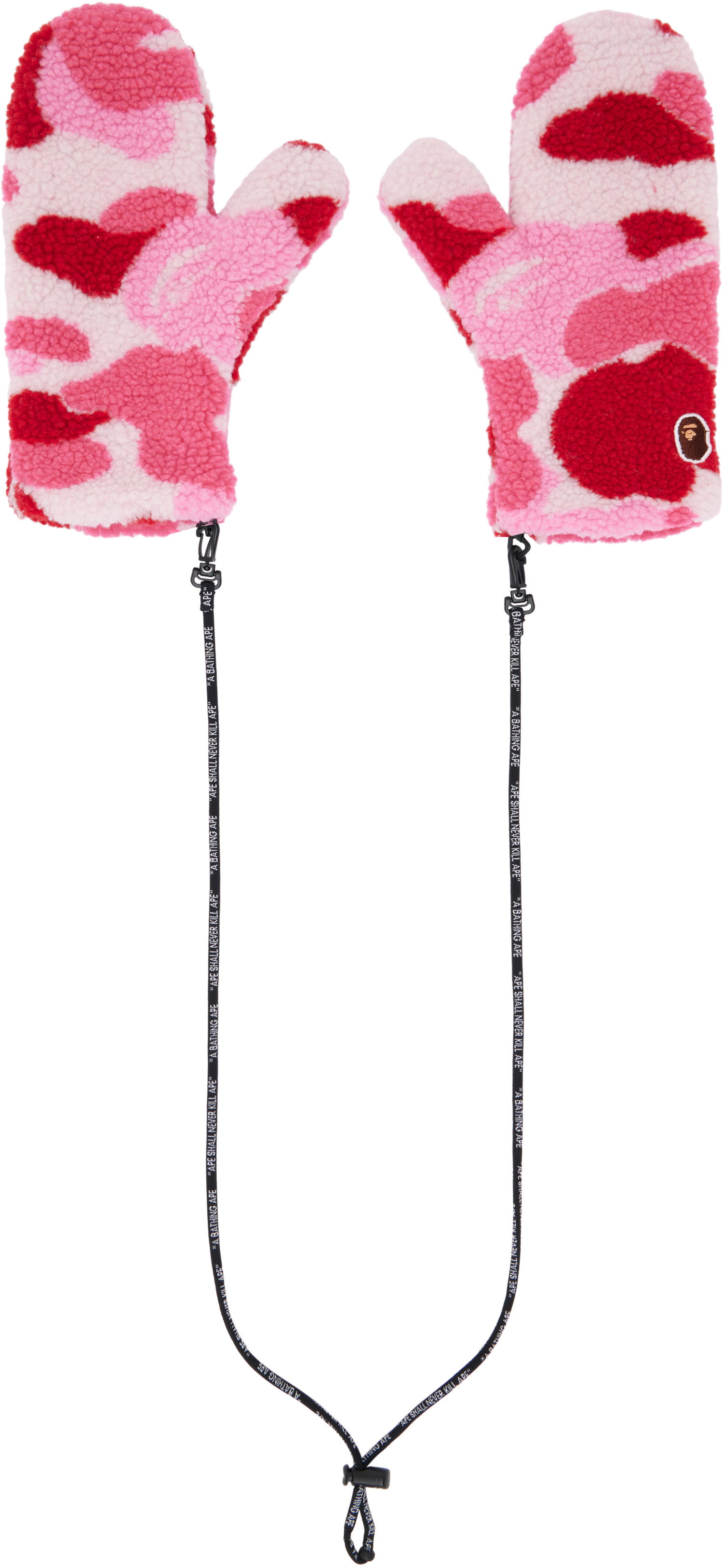 Handsker BAPE A Bathing Ape ABC Camo Boa Mitts Lyserød | 001GDK802004L, 0