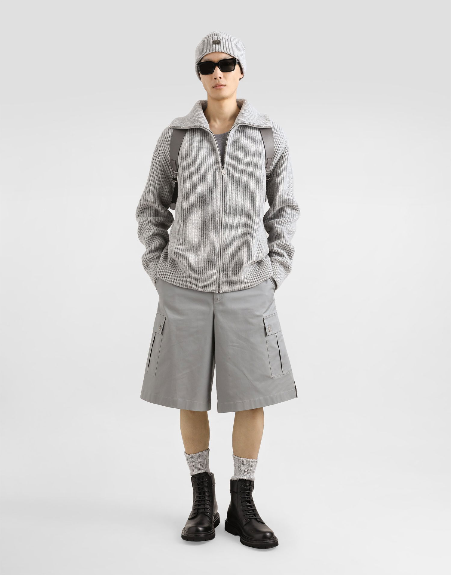 Shorts Dolce & Gabbana Dolce & Gabbana Cotton Cargo Shorts Grå | GP0Y3TFUFNVN0493, 1