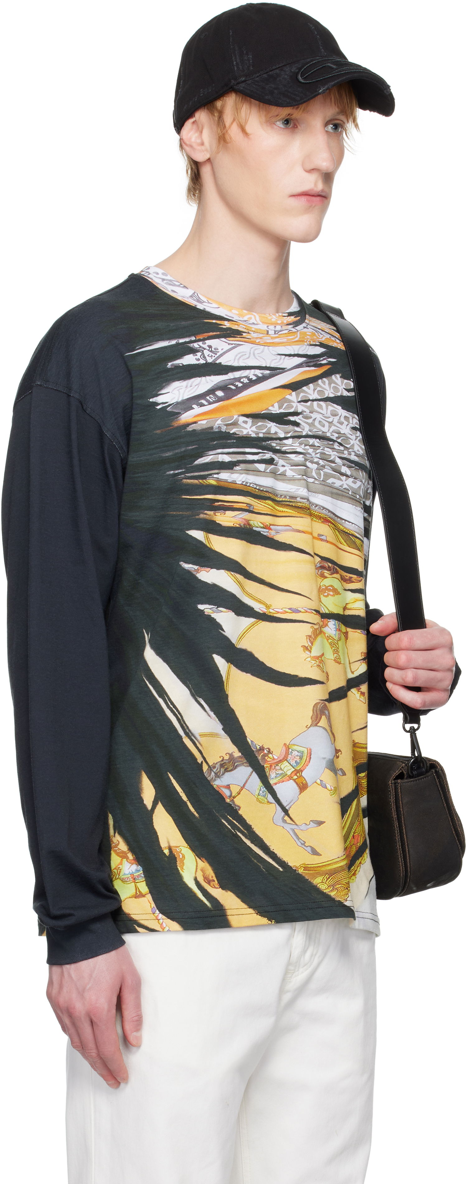 T-shirt Diesel Diesel Carousel Graphic Long Sleeve T-Shirt Sort | A19652-0PJBL-9XXA, 1