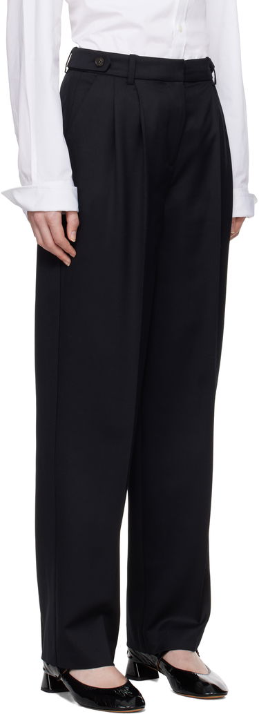 Bukser A.P.C. A.P.C. Joseon Pleated Trousers Sort | WOAPO-F08475, 1