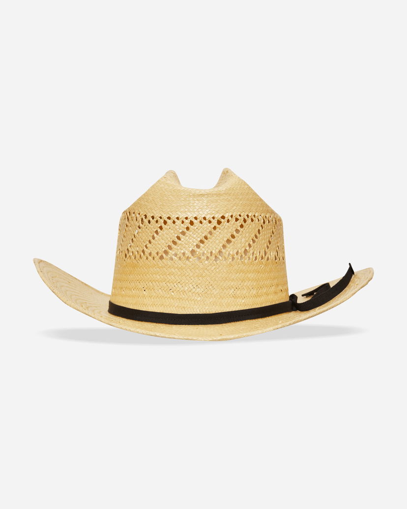 Hat WACKO MARIA Straw Cowboy Hat Beige | 25SS-WMA-HA01 NATURE