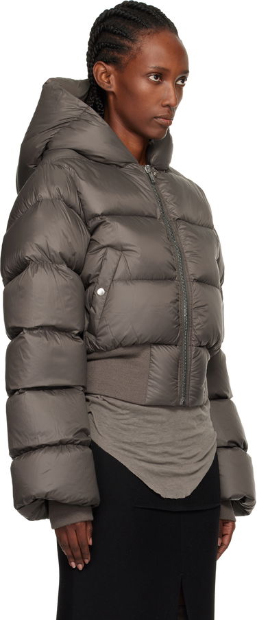 Puffer jakke Rick Owens Concordians Hooded Down Jacket Grå | RP02E4775 NPD3, 1