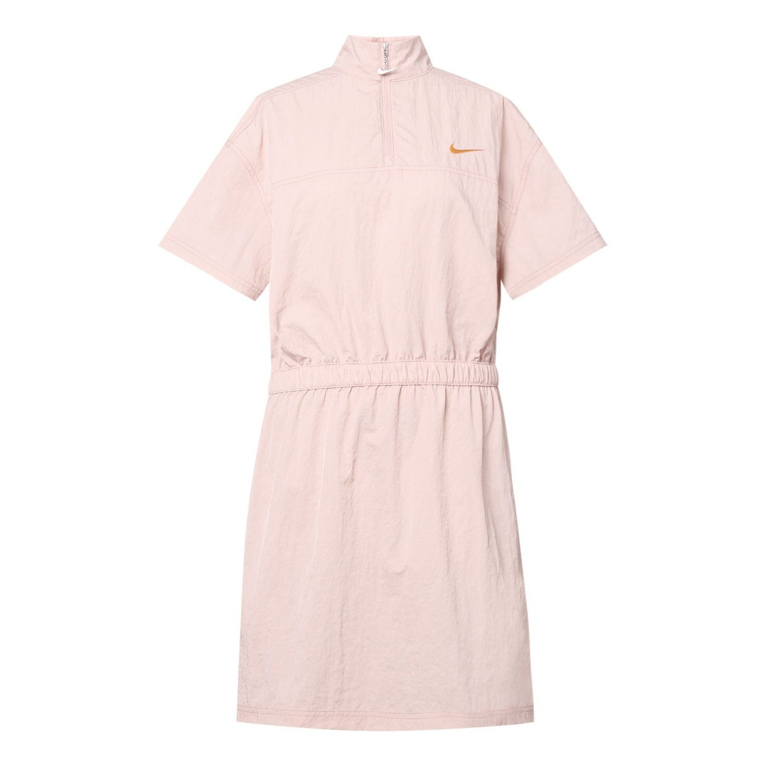 Kjole Nike Nike Sportswear Woven Short Sleeve Dress Lyserød | DM6198-601, 0