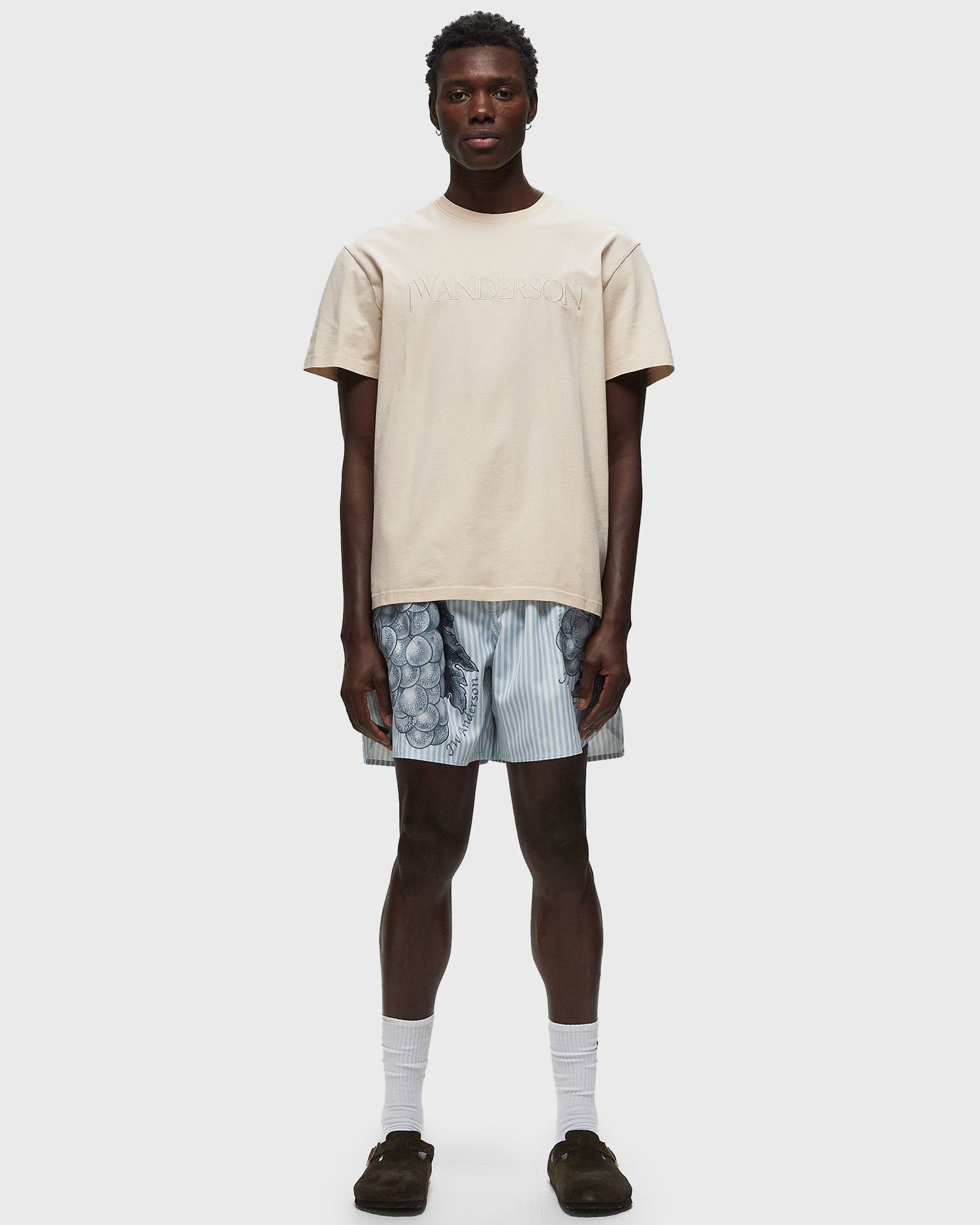 T-shirt JW Anderson LOGO EMBROIDERY TEE Beige | JT0211-PG0980-132, 1