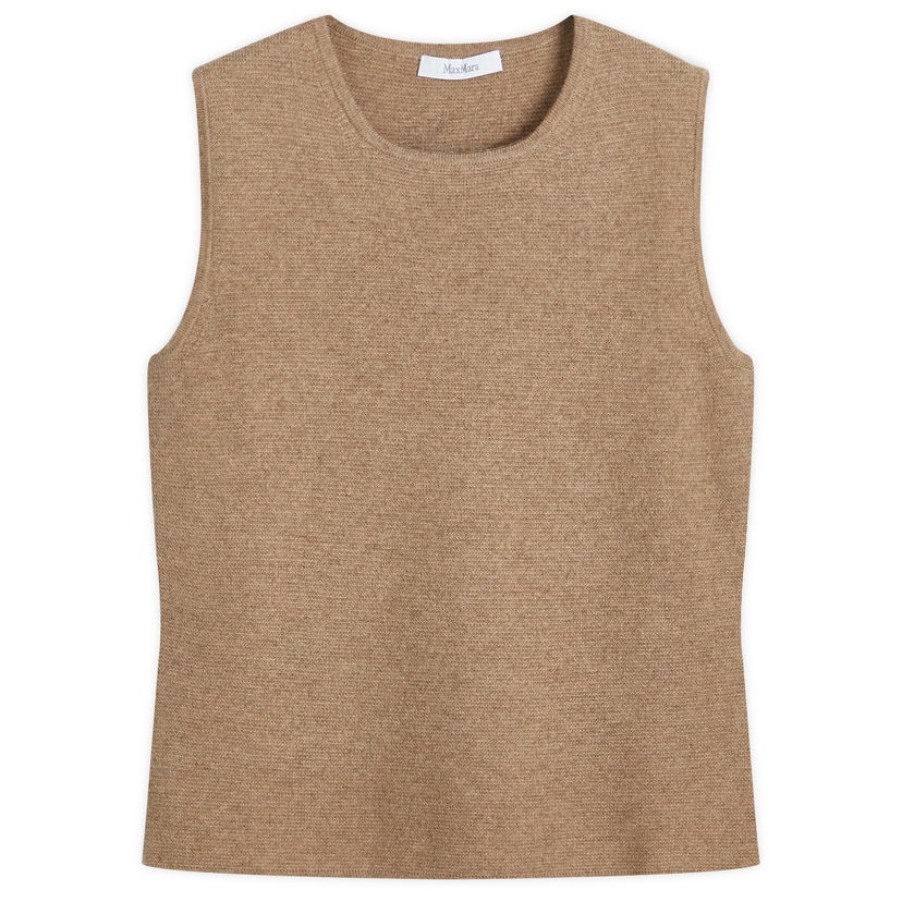 Sweater Max Mara Max Mara Knit Vest Top Brun | 2421366112600-007
