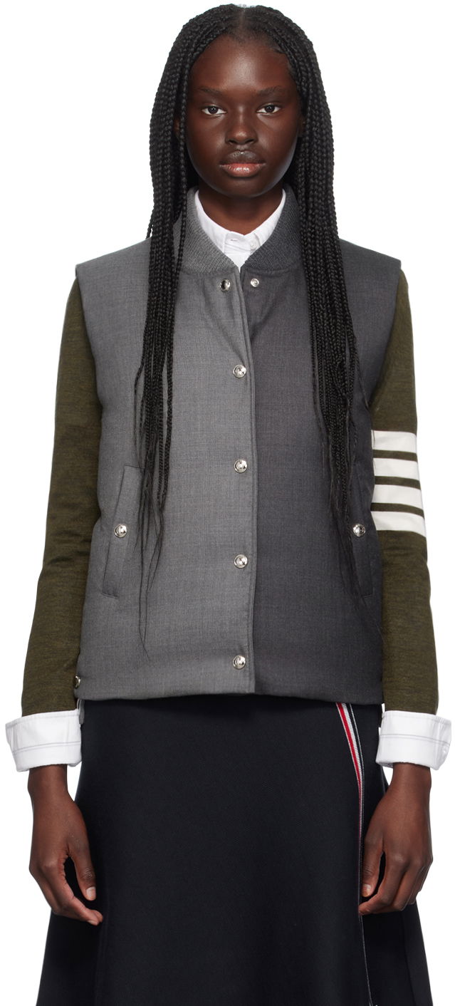 Vest Thom Browne Down Vest Grå | FVD020Y-00626, 0