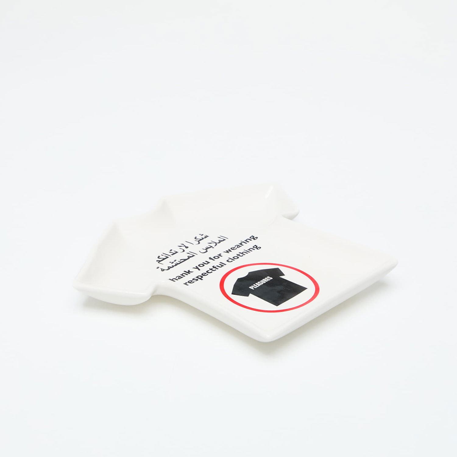 Home decor Pleasures Respectable Ceramic Tray White Universal Hvid | P24F054 WHITE, 1