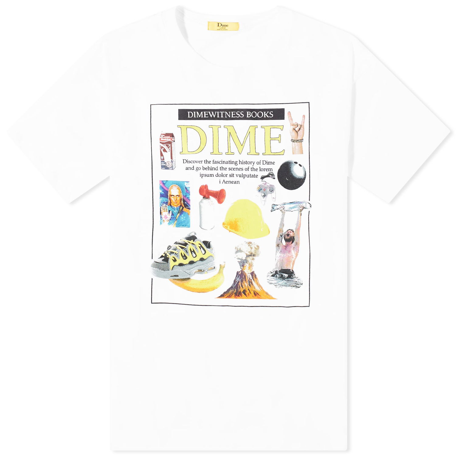 T-shirt Dime Witness T-Shirt Hvid | DIME23D1F21-WHT, 0